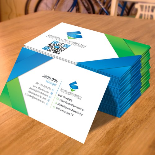 Business Card to represent THREE Service Divisions Design by Twin Ashek Masum