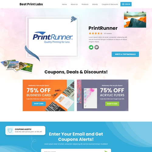 Design Print comparison website Design by OMGuys™