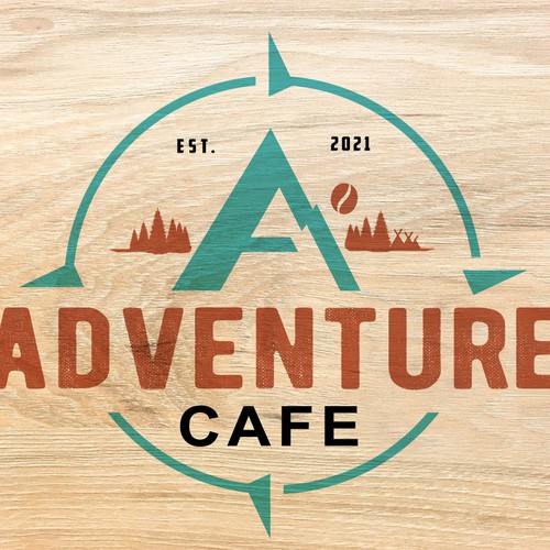 eye-catching logo for new cafe Design by Fortuna Design