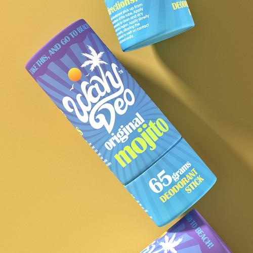 Design creative product packaging for an up and coming deodorant brand! Design by Meln