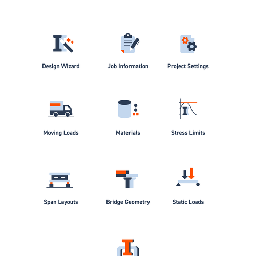 Create the icons for the buttons of a toolbar of an application program (Revised). Design by codavine