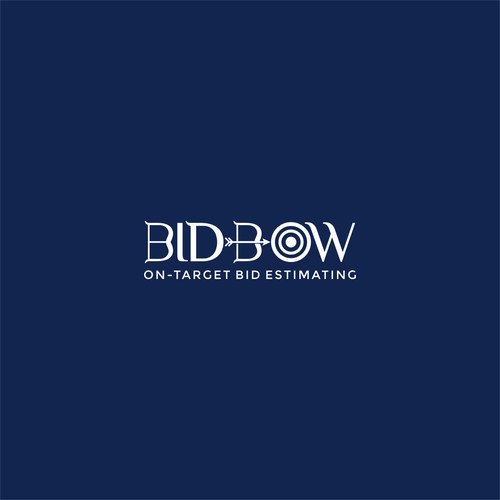 Logo for a construction bidding software product, design concept of "bow, arrow and target" Design by CHICO_08