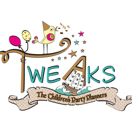 logo for Tweaks - The Children's Party Planners Design by piripal