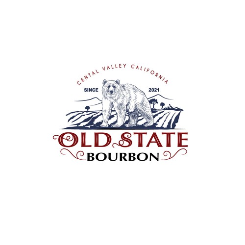 Logo design for a new Bourbon Whiskey company. Design by ZOM