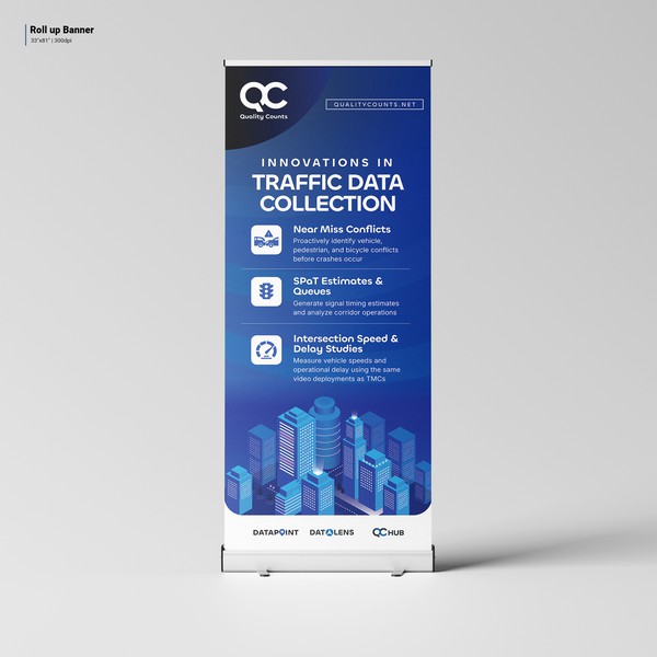 Design by Sangaji Aristo titled "Rollup Banner: QC"