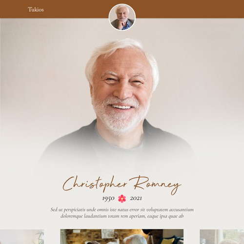 Obituary Page Design, help a family memorialize their loved one Design by ⚡️unbox.style⚡️