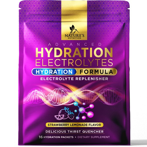 Refreshing Hydration Electrolytes Design Needed for Nature's Nutrition Design by agooshe