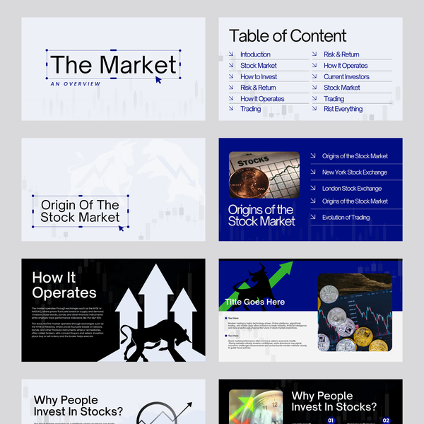 Stock Market Slide Design