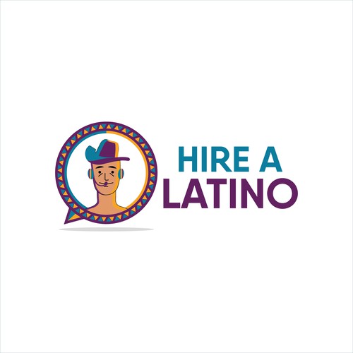 Powerful design for our software platform logo about hiring remote latino workers Design by Faisu Graphics