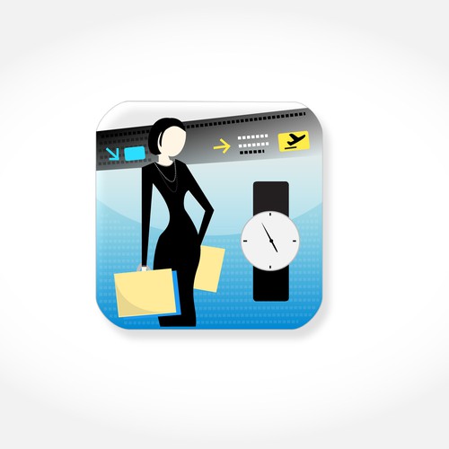 Create the next icon or button design for Fly Over Chic Diseño de Nacahimo7