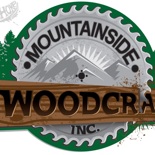 Create the next logo for MOUNTAINSIDE WOODCRAFT, INC Diseño de RA_Graphics