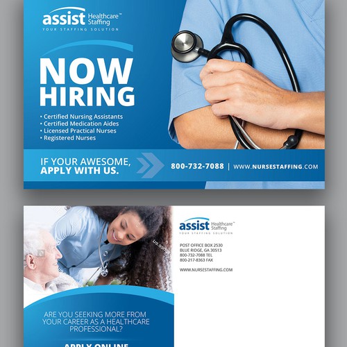 Redesign our Help Wanted Postcard! Design by Analyn26