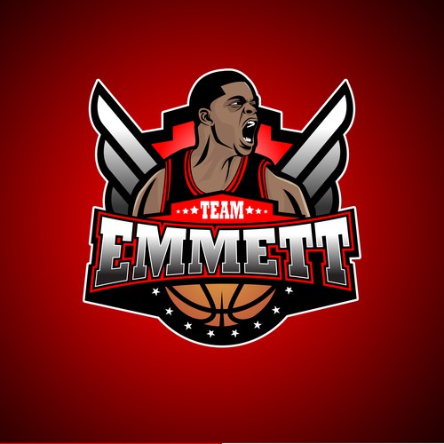 Basketball Logo for Team Emmett - Your Winning Logo Featured on Major Sports Network Design by TR photografix