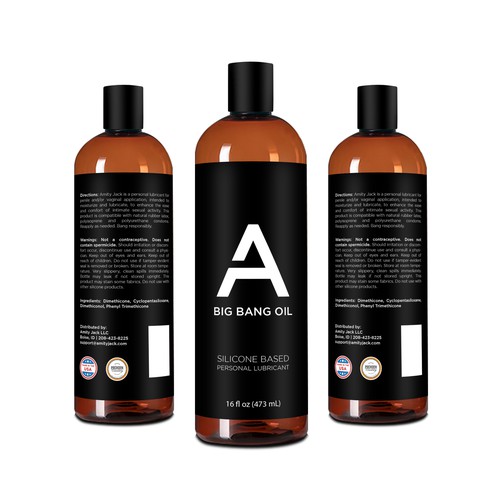 Personal lubricant company needs label for 16oz bottle of lube! | Product  label contest | 99designs