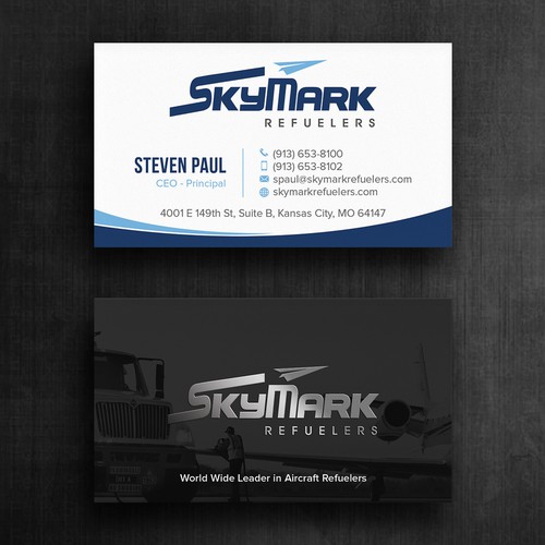 Need business card redesign for Aircraft Truck Fueling company Design by Felix SH