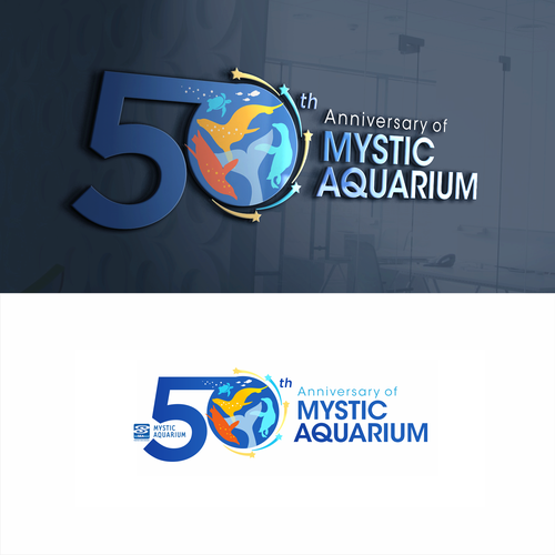Mystic Aquarium Needs Special logo for 50th Year Anniversary Réalisé par Grad™