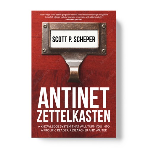 Design di Design the Highly Anticipated Book about Analog Notetaking: "Antinet Zettelkasten" di TopHills