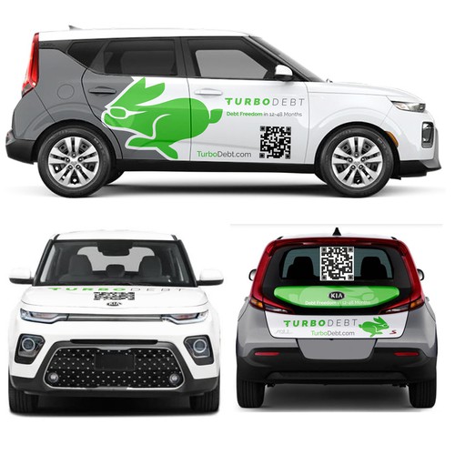 Kia Soul Car Wrap Design for Hot Fintech Startup Réalisé par Anugerah ilahi