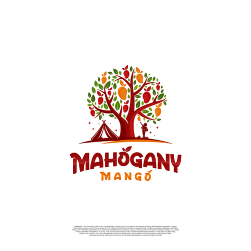 Mahogany Mango, Glow in the Dark Supplies, Festival, Glamping/Camping and Kids Room Fun Market Design by Enigma Graphic™