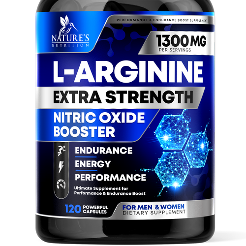 Powerful L-Arginine Capsules Design Needed for Nature's Nutrition Design by rembrandtjurin