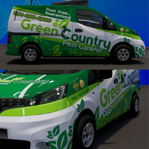 Stunning Wrap for Pest Control Van Design by TANSA ART