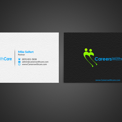 Hire Me business cards Design by Nuhan Enterprise IT