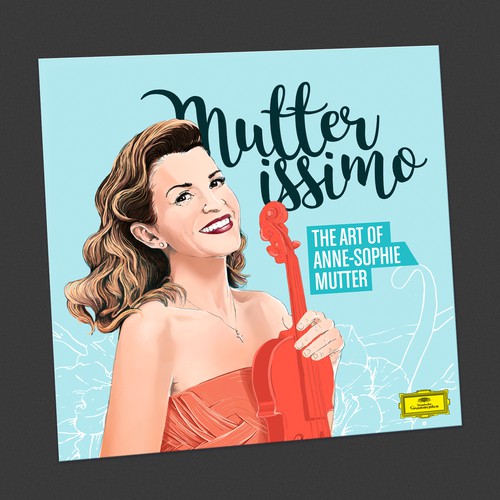 Illustrate the cover for Anne Sophie Mutter’s new album Réalisé par CamiloGarcia