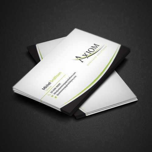 Axiom Mortgage Business Card | Business card contest