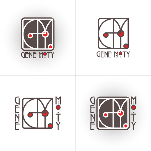 Create custom Vienna Secession Monogram style logo for and artist Diseño de AdinAB