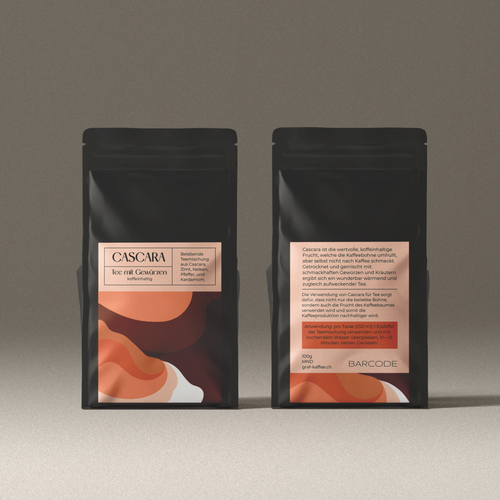 Design Cascara tea label por just.chaosofart