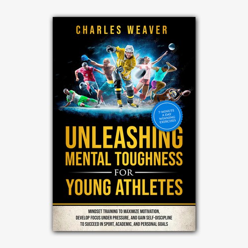 Design a book cover with young athletes going from losers to winners Design by 4 Season