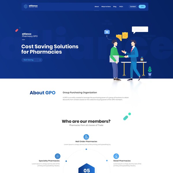 Design by BeheM0th titled "One Page Corporate Website"