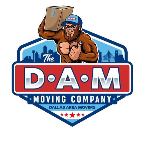 Gr8 ArtさんのDesign a fun, high-quality logo for The DAM Moving Companyデザイン