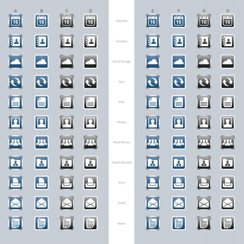 Buttons and icons wanted for Healthcare Mobile App Design by dedonk