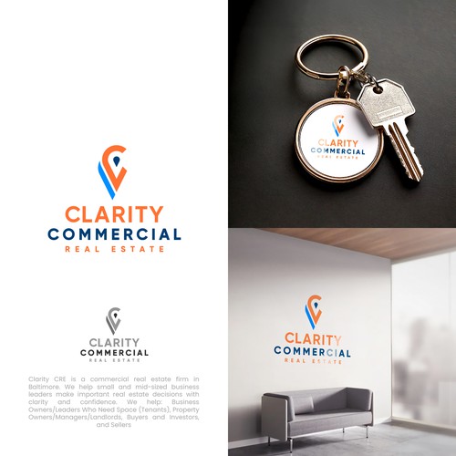 Logo + Brand Guide for Clarity Commercial Real Estate Design by Dadisigner