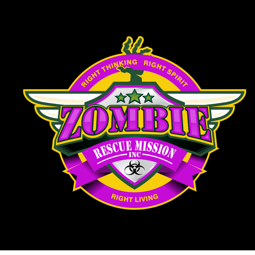 Zombie Rescue Mission Branding Design Logo & brand identity pack contest