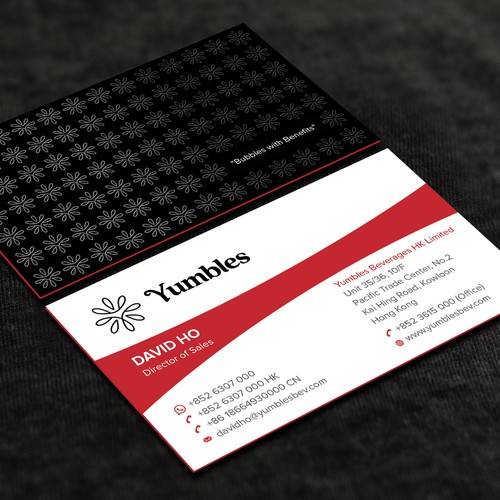 Create a Business Card for Yumbles! A Young Dynamic Fermented Foods Company Based in Hong Réalisé par CurveSky™ ☑️