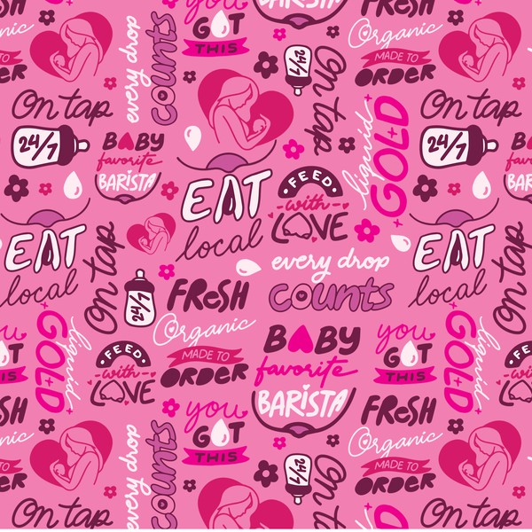 Breasfeeding Quotes Pattern