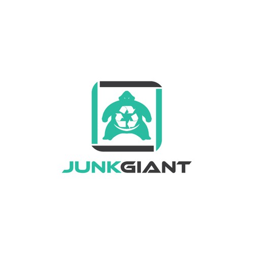 Create a modern, eye-catching logo for junk removal company Junk Giant. Design by White Stories