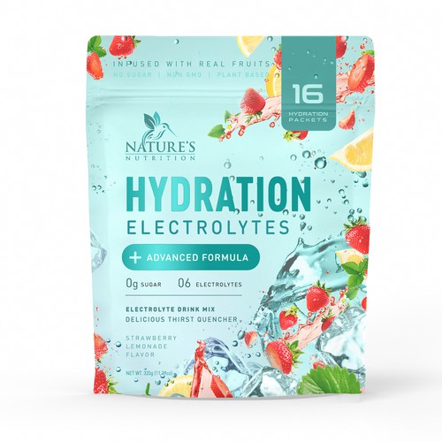 Refreshing Hydration Electrolytes Design Needed for Nature's Nutrition Design by a x i o m a ™