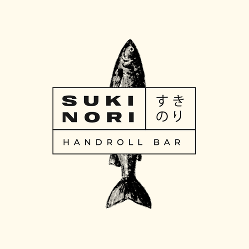 We need a logo for Florida's first Handroll bar. Minimalist, Art, Simple. Design by Blanc Lueur