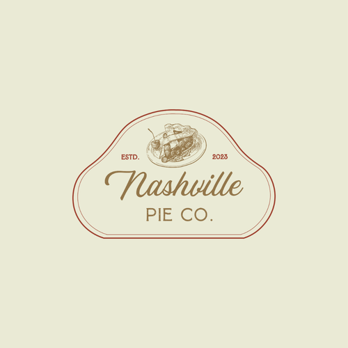 Design a timeless hand-drawn vintage logo for a Nashville Pie shop! Design by Tania Manoj
