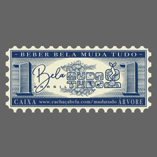 Vintage Air Mail Stamp - for a good cause! Design by gntkart