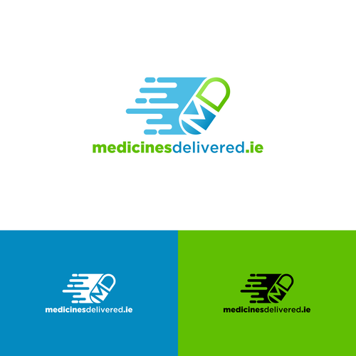 logo for online pharmacy medicinesdelivered.ie Design by grafena#1