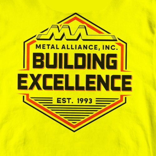 T-shirt design for high quality construction company Design by MariaSay
