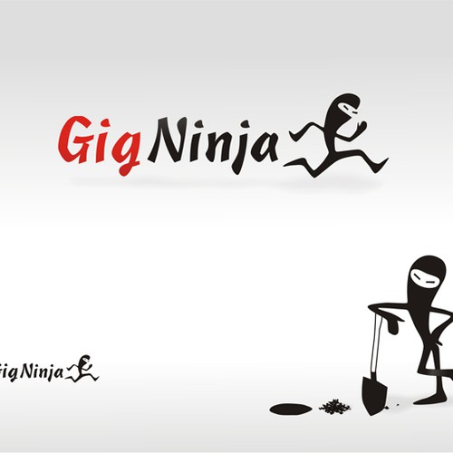 GigNinja! Logo-Mascot Needed - Draw Us a Ninja Design por Ricoo