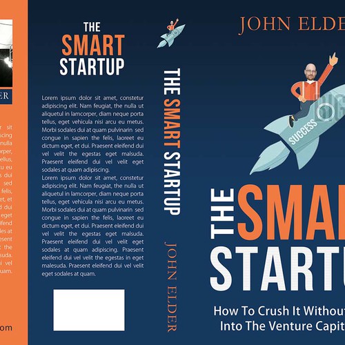Book cover for my new book: "The Smart Startup" Design by LilaM