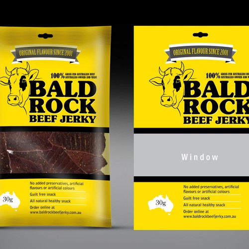 Beef Jerky Packaging/Label Design Diseño de Rumon79