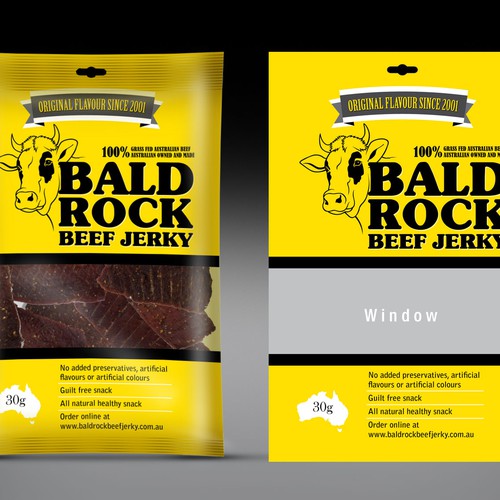 Beef Jerky Packaging/Label Design Design by Rumon79