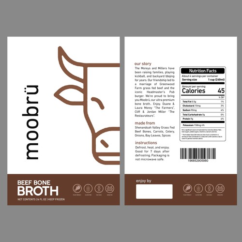 Bone Broth Package Design by sougatacreative